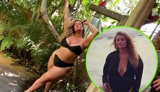 Mẫu béo Hunter McGrady tung ảnh hậu trường chụp hình áo tắm ‘bỏng mắt’