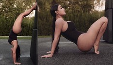 Kim Kardashian diện bodysuit ‘trồng cây chuối’ khoe ‘siêu vòng ba’ trứ danh
