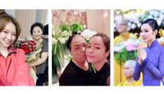 Hari Won, Nhật Kim Anh hạnh phúc bên mẹ; Angela Phương Trinh diện áo dài tại lễ Vu Lan
