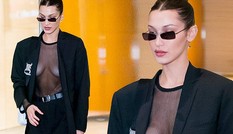 Bella Hadid lấp ló 'vòng 1' đi thử nội y