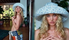 Elsa Hosk mang bầu lớn vẫn táo bạo bán nude đầy quyến rũ