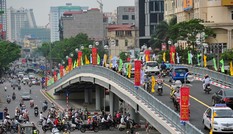 Rào chắn, sửa chữa cầu vượt Láng Hạ trong 1 tháng