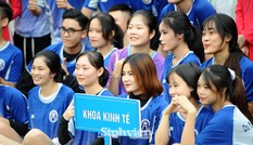 Ngắm nam thanh, nữ tú ĐH Mở Hà Nội tranh tài tại giải bóng đá sinh viên