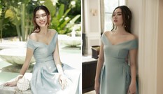 Á hậu Tường San diện váy trễ vai gợi cảm, khoe thần thái kiêu sa 'vạn người mê'