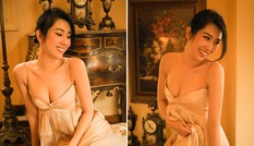 Thúy Ngân 'Gạo nếp gạo tẻ' trễ nải vòng một táo bạo