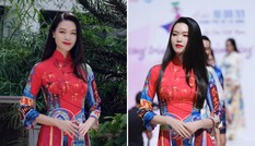 Hoa hậu Thuỳ Dung tái xuất sàn catwalk, đẹp 'xuất thần' khi trình diễn áo dài