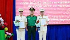 Công bố quyết định của Bộ trưởng Công an về công tác cán bộ