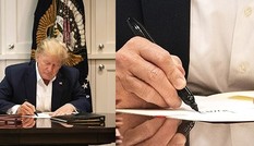 Tổng thống Trump bị trêu “sống ảo” vì ảnh làm việc trong viện, hóa ra chỉ ký giấy trắng