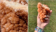 Hy hữu: Viên đá cẩm thạch nhìn không khác gì đùi gà chiên xù