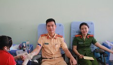 Gần 500 cán bộ, chiến sỹ Công an hiến máu tình nguyện ngày giáp Tết