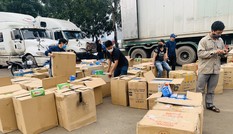 Bắt giữ xe container chở lậu hơn một triệu khẩu trang xuất khẩu sang Trung Quốc