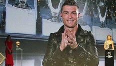 Ronaldo được vinh danh ở giải thưởng Bóng đá Toàn cầu