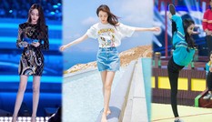 Địch Lệ Nhiệt Ba sở hữu đôi chân dài 1m09, thon nuột không tì vết