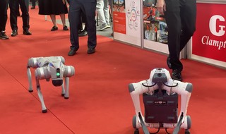 Robot chó của nước Việt Nam 'khuấy động' Hội chợ Thương mại Quốc tế 