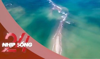 NHỊP SỐNG 24: Khách đổ ra 'thiên đường biển đảo miền Bắc' ngắm đường cát huyền ảo dịp 30/4