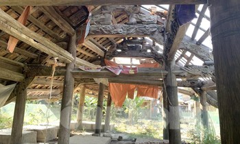 Ngôi đình cổ ở Nghệ An xuống cấp nghiêm trọng chờ ứng cứu