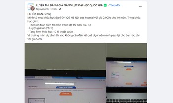 Cẩn trọng với các khóa luyện thi ĐGNL 'cấp tốc'