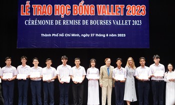 Sinh viên các tỉnh phía Nam được nhận Học bổng Vallet lên tới 28 triệu đồng/suất