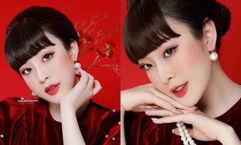 ‘Hot girl’ trường Ngoại thương rạng rỡ trong bộ ảnh chào Tết Nhâm Dần 2022