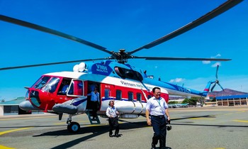 Hỗ trợ trực thăng chở hội đồng coi thi tốt nghiệp THPT ra Côn Đảo