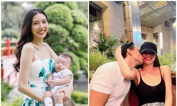 Á hậu Thúy Vân khoe “thiên thần”, cư dân mạng lại “sốt” với đôi bàn tay nhỏ “thần thánh“