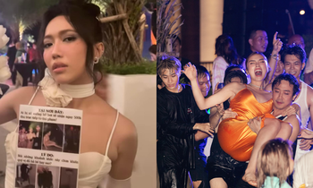 Tiệc đêm đám cưới Diệu Nhi - Anh Tú: Sao Việt "quẩy bung nóc" mặc kệ quy định của cô dâu