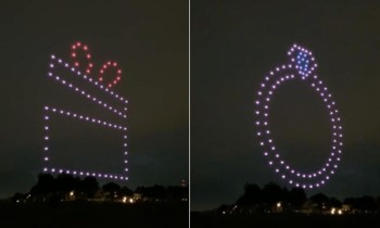 Chàng trai ở Singapore cầu hôn bằng màn trình diễn drone, cư dân mạng có ý kiến khác nhau