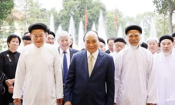 Chủ tịch nước tiếp Đoàn chức sắc các Hội thánh và tổ chức Cao Đài