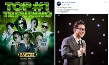 Động thái mới nhất của MC Trấn Thành sau khi bị công kích là "không phù hợp với Rap Việt"