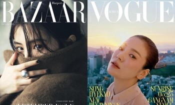 Màn đọ sắc ấn tượng của Song Hye Kyo và “bản sao” trên bìa Kim Cửu các tạp chí đình đám