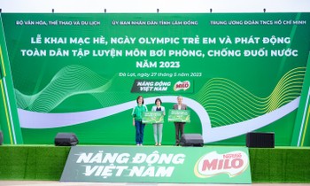 Nestlé MILO đồng hành cùng chương trình bơi an toàn, phòng chống đuối nước năm 2023