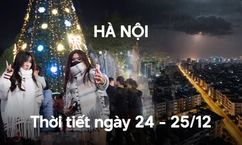 Người dân Hà Nội đón đêm Noel lạnh 13 độ C