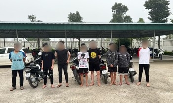 Cơ quan Công an xử lý nhóm thanh niên lạng lách đánh võng trên đường phố TP Thanh Hoá. Ảnh minh hoạ