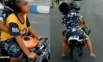 Tài xế môtô mini khóc nức nở, thanh minh khi bị cảnh sát hỏi thăm