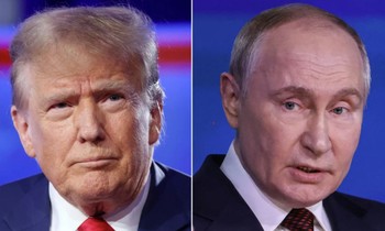 Tổng thống Mỹ Donald Trump (trái) và Tổng thống Nga Vladimir Putin. (Ảnh: Getty)
