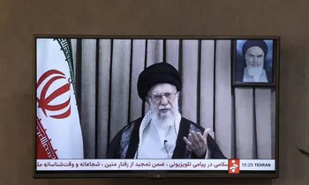 Đại giáo chủ Ali Khamenei trong một dịp phát biểu trên truyền hình. (Ảnh: Reuters)