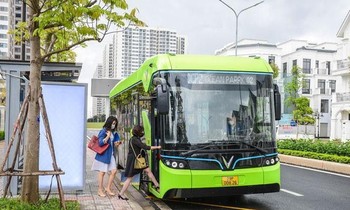 Hà Nội: Thí điểm tuyến buýt điện Kim Mã - Đông Anh