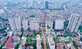 Hà Nội chi 315 tỷ đồng khởi động lại dự án mở rộng ngõ 381 Nguyễn Khang