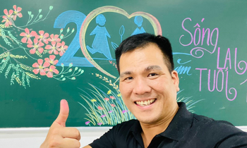 Ngắm loạt tranh vẽ trang trí bảng đẹp ngỡ ngàng, gây ‘bão mạng’ của thầy giáo Nghệ An