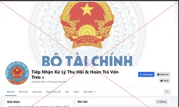Cảnh báo chiêu giả mạo Bộ Tài chính thu hồi tiền lừa đảo