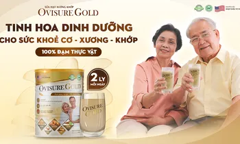 Sữa hạt Ovisure Gold - Vững bước cùng bạn, bảo vệ xương khớp chắc khoẻ mỗi ngày