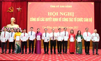 Cao Bằng điều động, bổ nhiệm nhiều lãnh đạo sở, ngành trước vận hành chính quyền 2 cấp