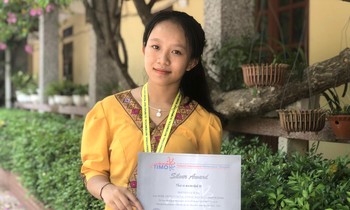 Nguyễn La Vi Na, nữ sinh dân tộc Đan Lai đầu tiên đạt huy chương quốc tế