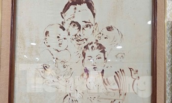 Nghệ nhân miền Tây vẽ tranh về Bác Hồ từ máu, lá sen