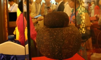 Ấn tượng quả trà 'Phổ nhĩ - Song thụ hồ lô' nặng 14kg
