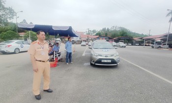 Công an tỉnh Bắc Giang tổ chức sát hạch lái xe sớm nhất cả nước.