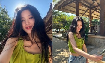 Kim Yoo Jung khoe ảnh đi du lịch ở Nha Trang, chỉ chụp cam thường vẫn gây sốt