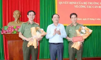 Bản tin 8H: Công bố Quyết định của Bộ trưởng Bộ Công an về công tác cán bộ