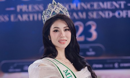 Hoa hậu Đỗ Thị Lan Anh thi đua Hoa hậu Trái Đất 2023 