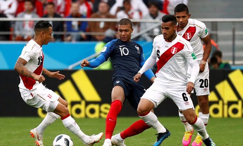 TRỰC TIẾP Pháp vs Peru (1-0, hiệp 2): Mbappe lập kỷ lục